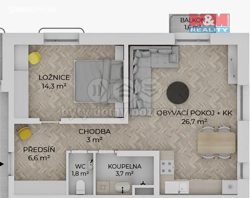 Prodej bytu 2+kk 73 m², Blatná, okres Strakonice