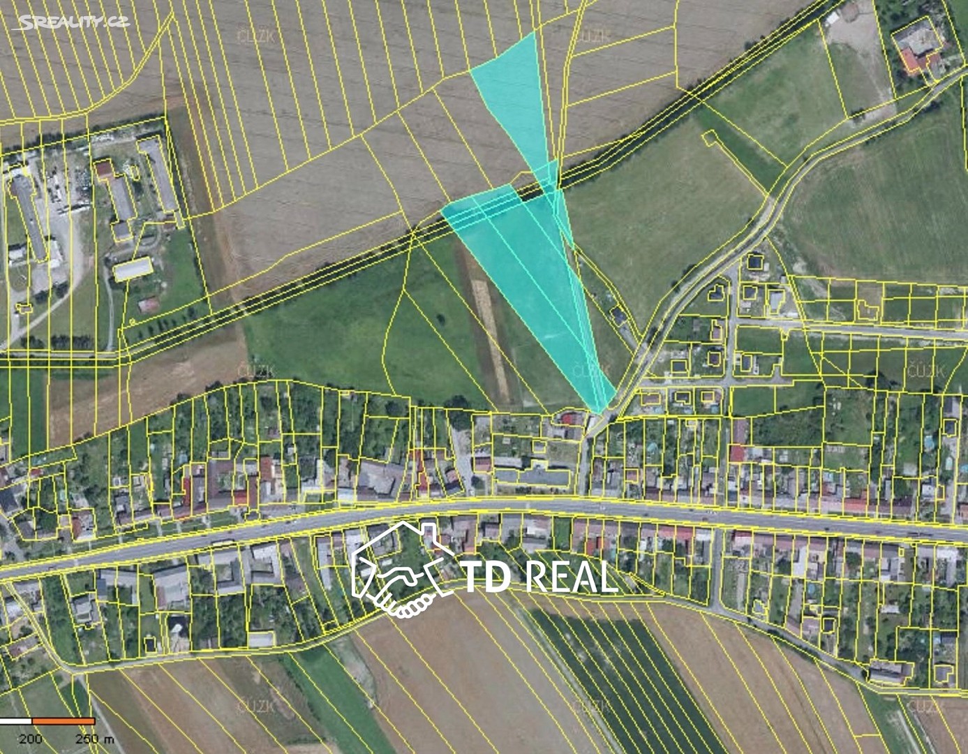 Prodej  stavebního pozemku 14 570 m², Daskabát, okres Olomouc