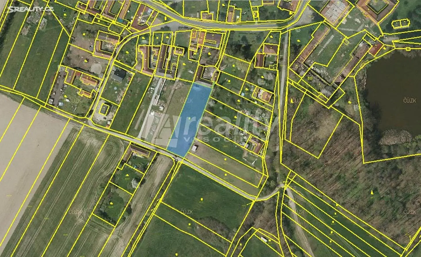Prodej  stavebního pozemku 1 200 m², Dolní Bukovsko - Bzí, okres České Budějovice