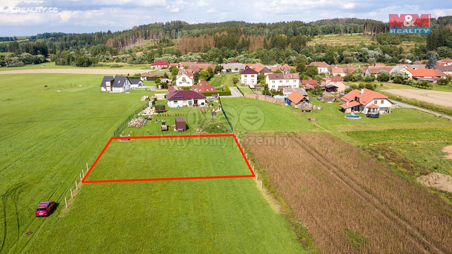 Prodej  stavebního pozemku 1 000 m², Pelhřimov - Vlásenice, okres Pelhřimov