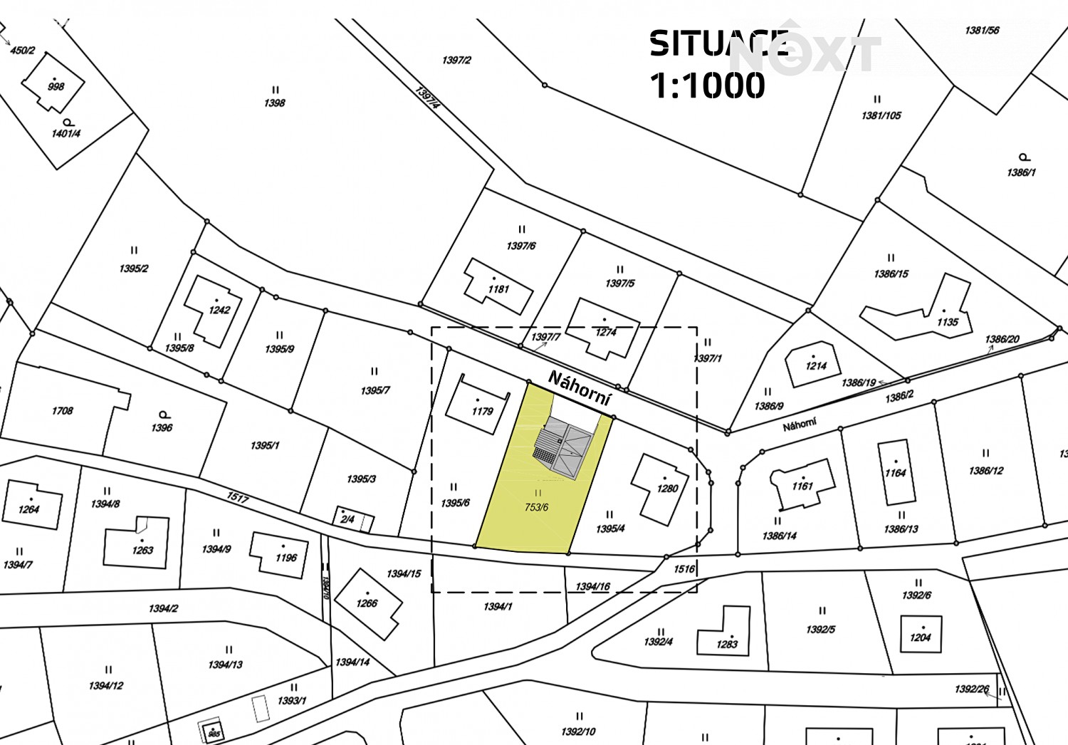 Prodej  stavebního pozemku 819 m², Náhorní, Zlín - Příluky