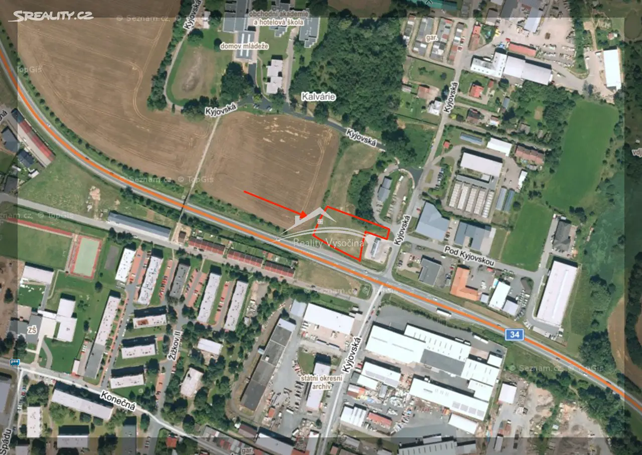 Pronájem  komerčního pozemku 2 200 m², Havlíčkův Brod