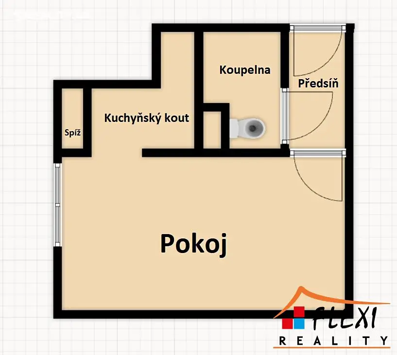 Prodej bytu 1+kk 26 m², Kyjevská, Ostrava - Poruba