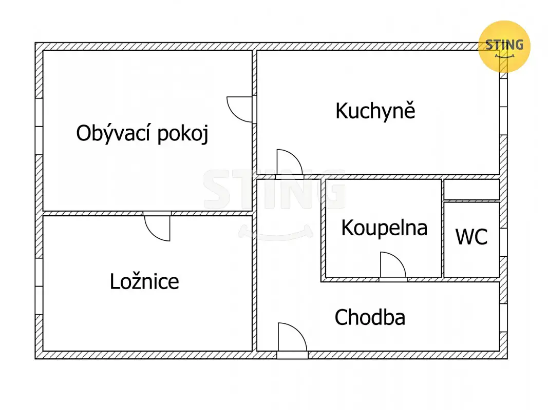 Prodej bytu 2+1 54 m², Dašická, Pardubice