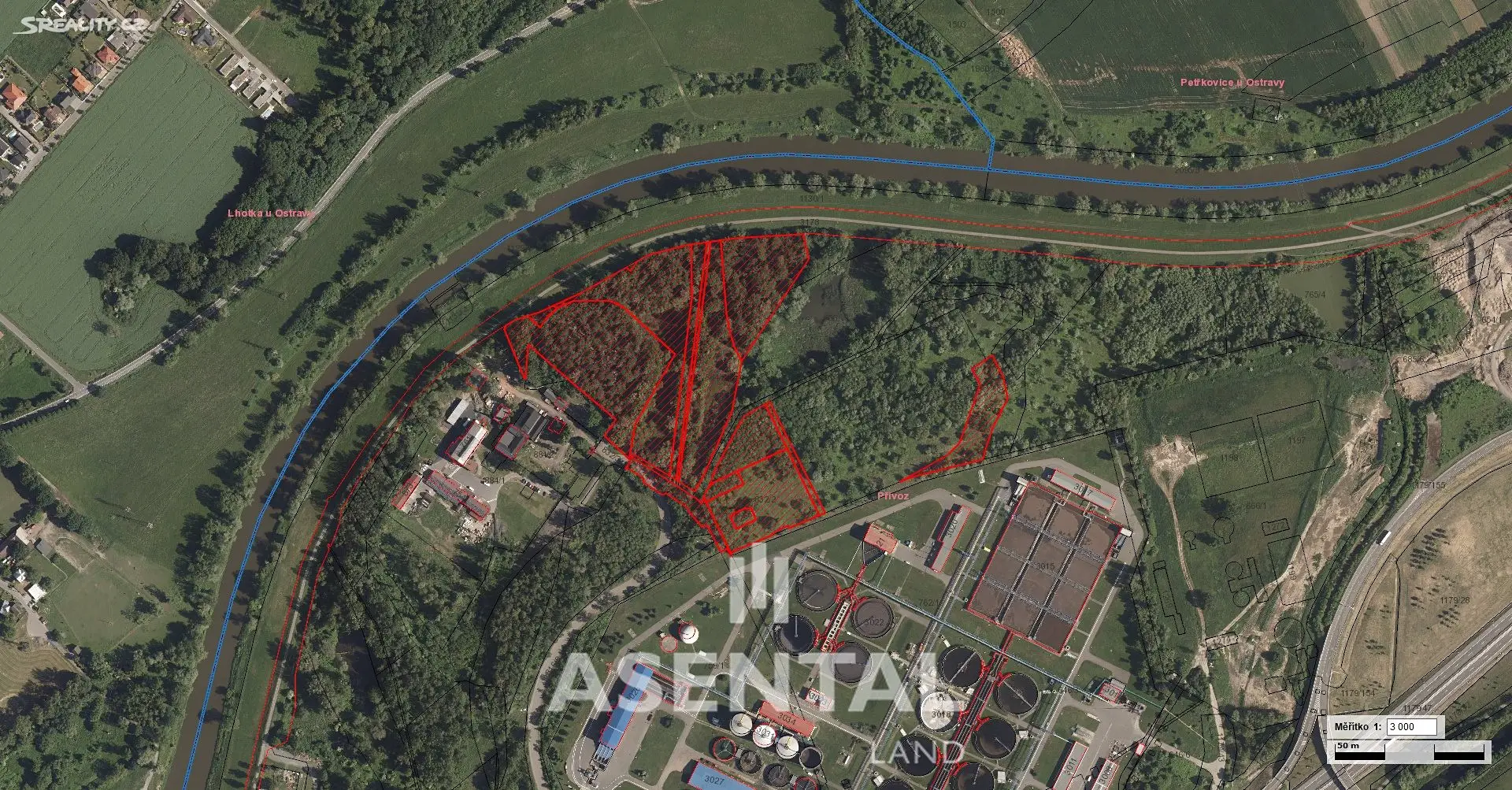 Prodej  pozemku 55 652 m², Oderská, Ostrava - Přívoz