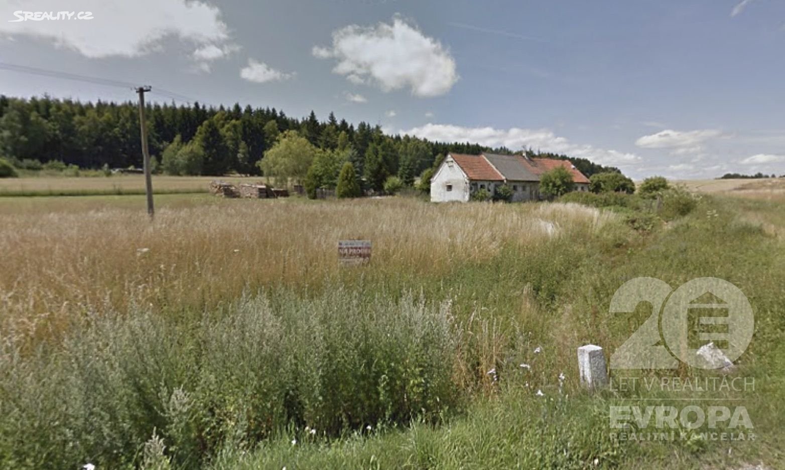 Prodej  stavebního pozemku 3 687 m², Studená - Olšany, okres Jindřichův Hradec