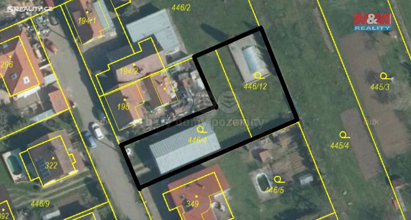 Prodej  stavebního pozemku 759 m², Vraňany, okres Mělník