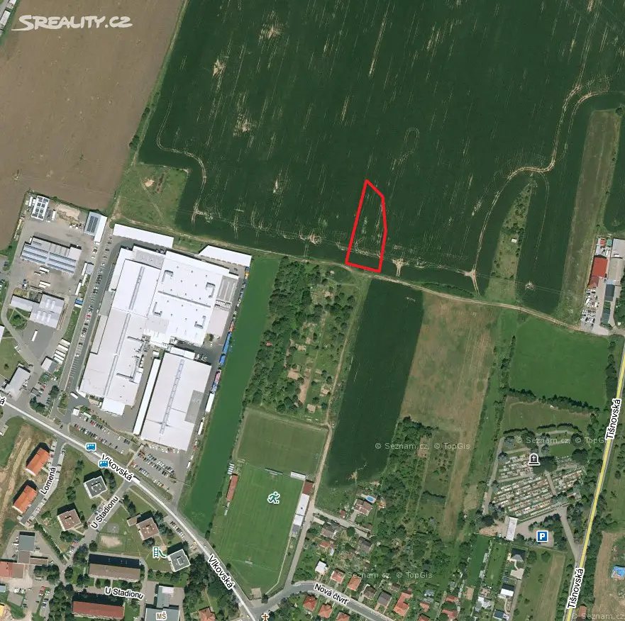 Prodej  komerčního pozemku 528 m², Velká Bíteš, okres Žďár nad Sázavou