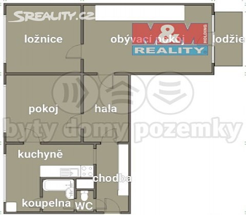Prodej bytu 3+1 73 m², sídl. 9. května, Suchdol nad Lužnicí