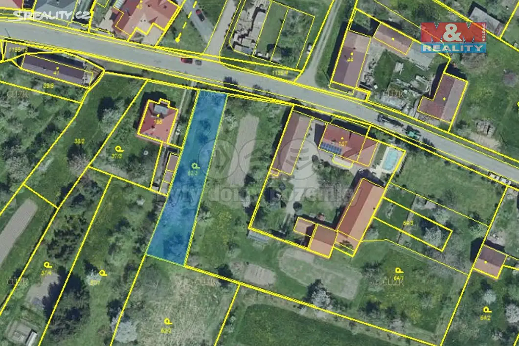 Prodej  stavebního pozemku 728 m², Hostovlice, okres Kutná Hora