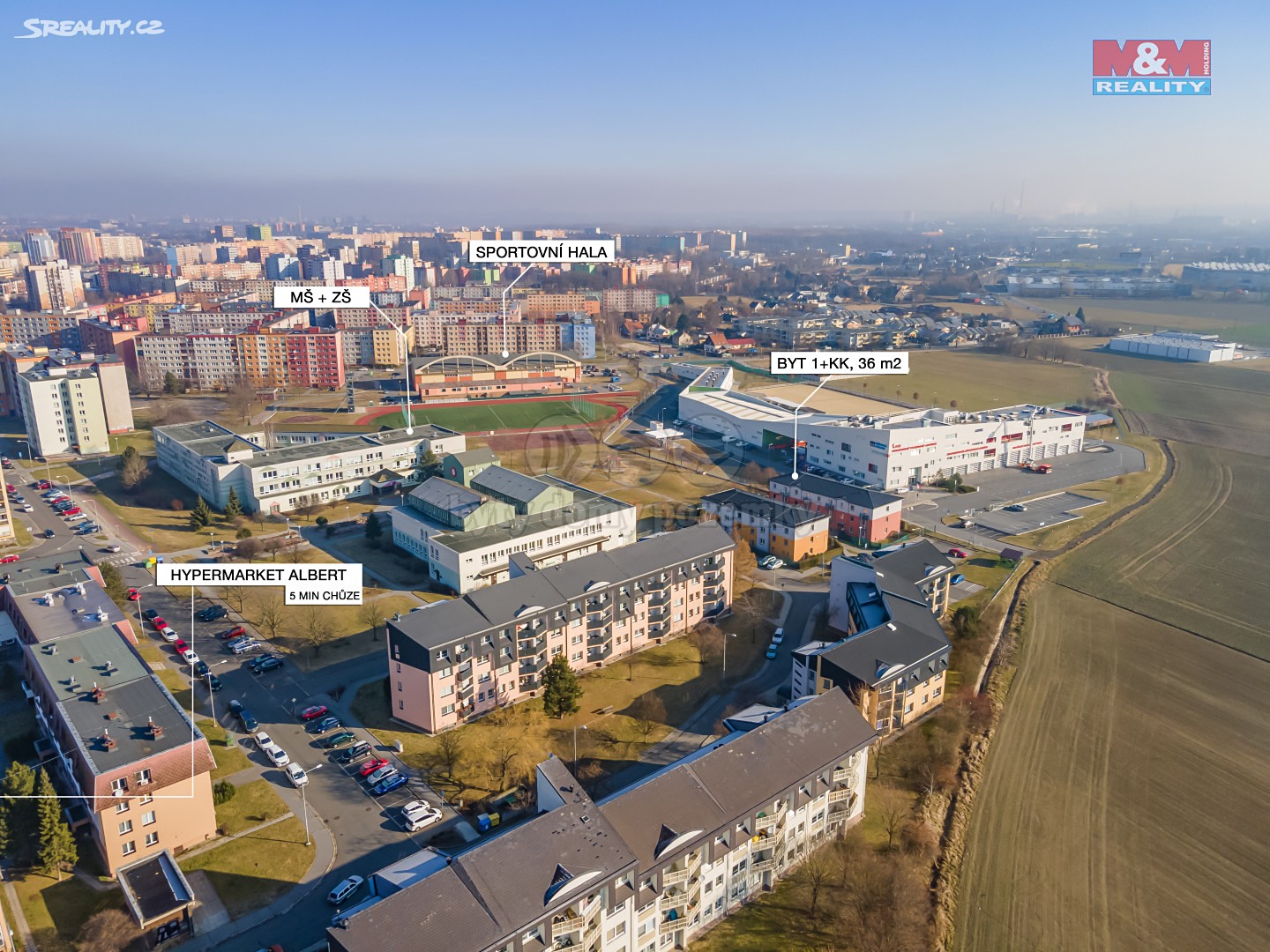 Prodej bytu 1+kk 36 m², Františka Formana, Ostrava - Dubina