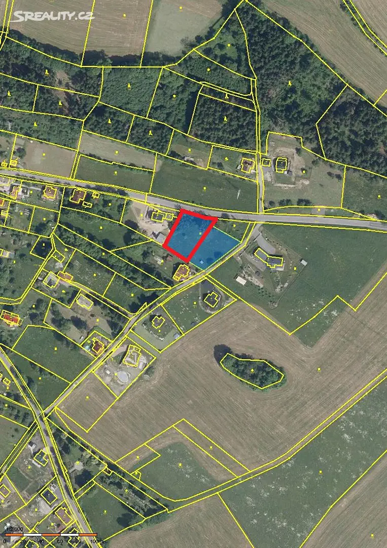 Prodej  stavebního pozemku 1 695 m², Skuhrov, okres Jablonec nad Nisou