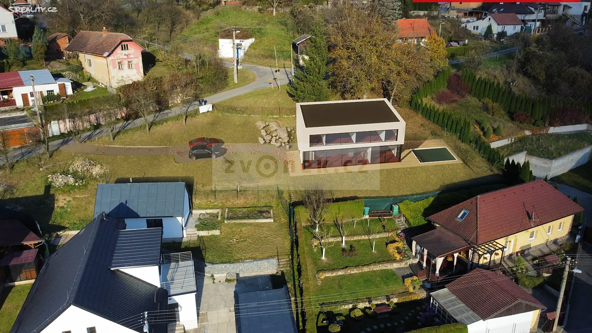 Prodej  stavebního pozemku 848 m², Zlín - Příluky, okres Zlín