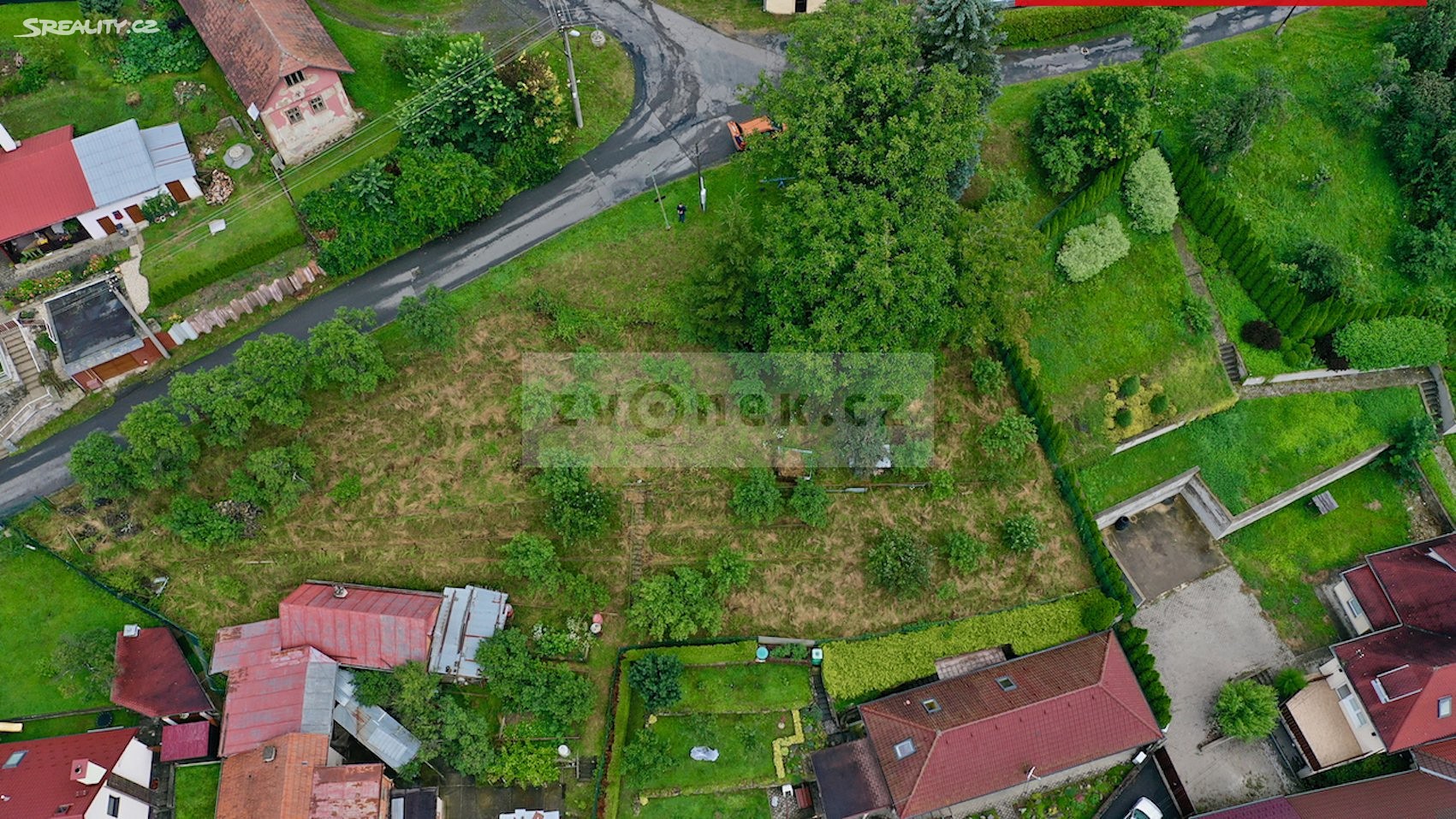 Prodej  stavebního pozemku 848 m², Zlín - Příluky, okres Zlín