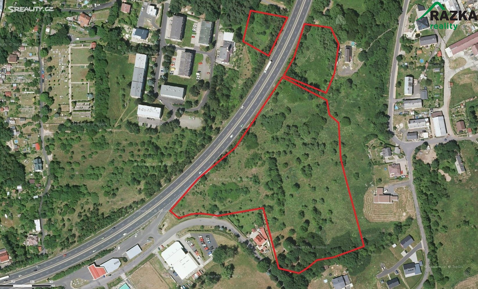 Prodej  komerčního pozemku 35 327 m², Dalovice - Všeborovice, okres Karlovy Vary
