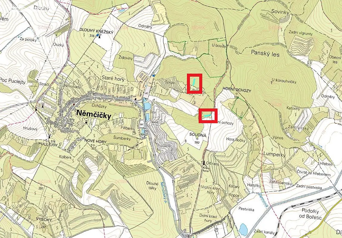 Prodej  lesa 3 832 m², Němčičky, okres Břeclav