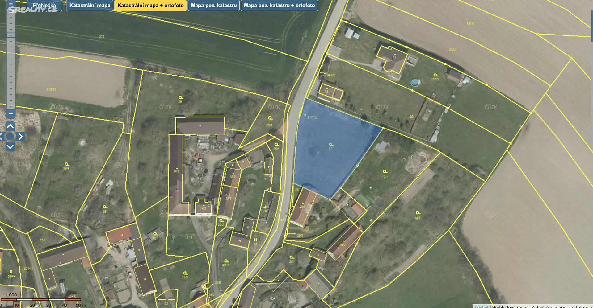 Prodej  stavebního pozemku 2 150 m², Stehlovice, okres Písek