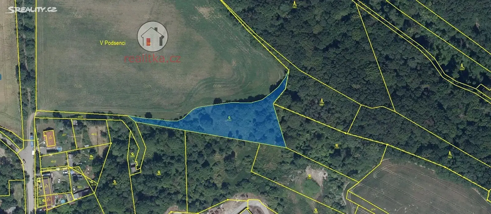 Prodej  lesa 31 350 m², Nebužely, okres Mělník