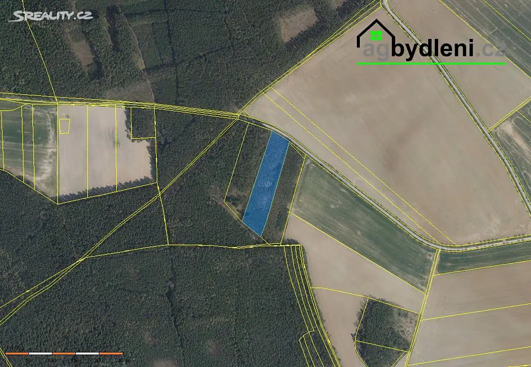 Prodej  lesa 14 259 m², Kožlany - Buček, okres Plzeň-sever