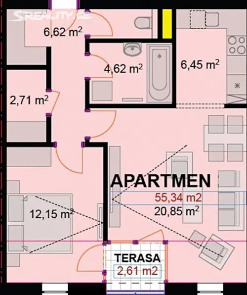Prodej bytu 2+kk 58 m², Pec pod Sněžkou, okres Trutnov