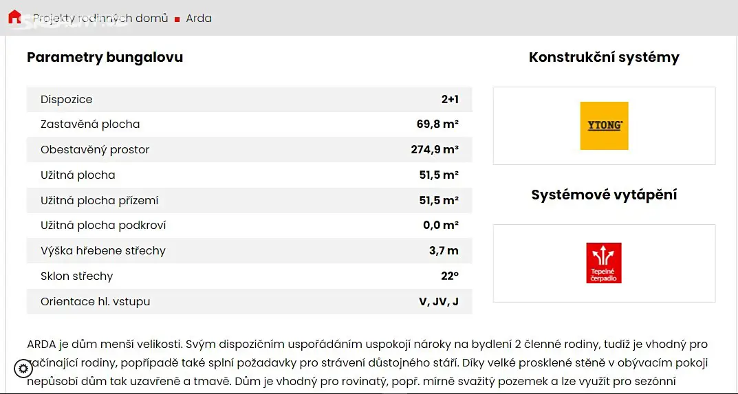 Prodej  projektu na klíč 52 m², pozemek 1 791 m², Bělčice, okres Strakonice