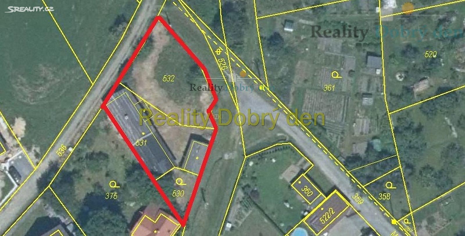 Prodej  stavebního pozemku 863 m², Mlýnská, Hradec nad Moravicí - Žimrovice