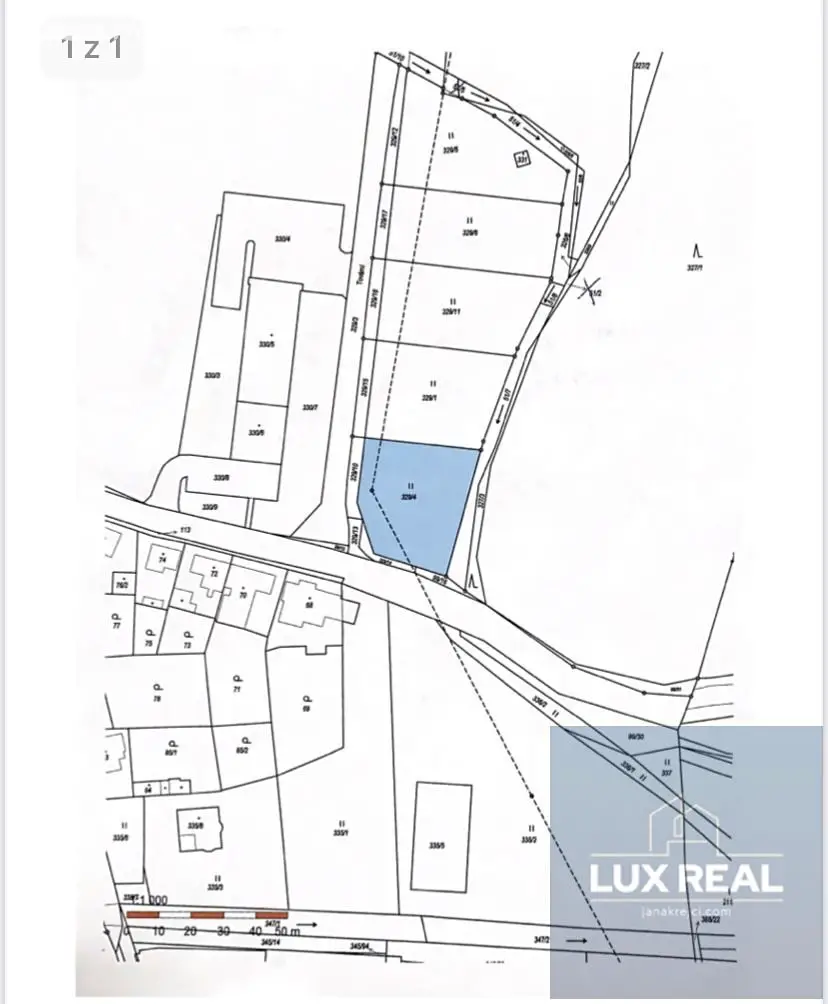 Prodej  stavebního pozemku 7 774 m², Trubín, okres Beroun