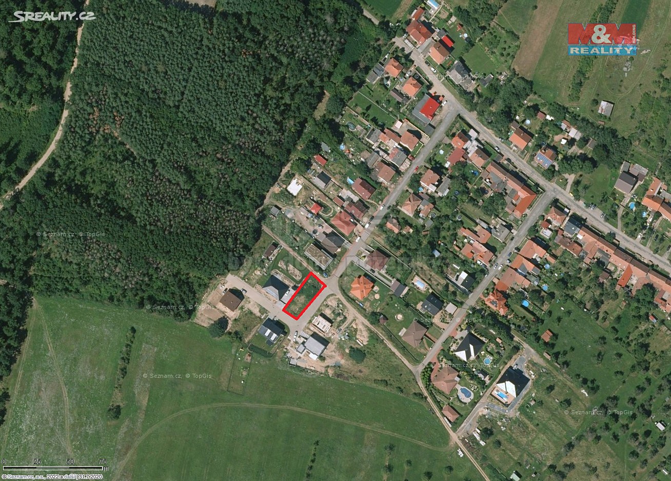 Prodej  stavebního pozemku 428 m², Čučice, okres Brno-venkov