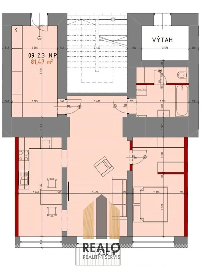 Prodej bytu 2+kk 84 m², Teplická, Hranice - Hranice I-Město