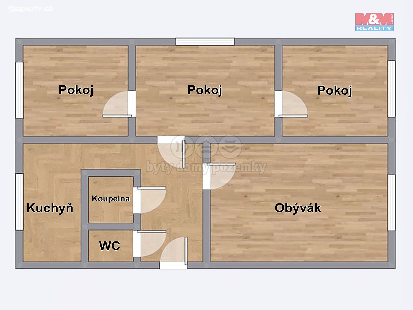 Prodej bytu 4+1 74 m², Osvobození, Orlová - Lutyně