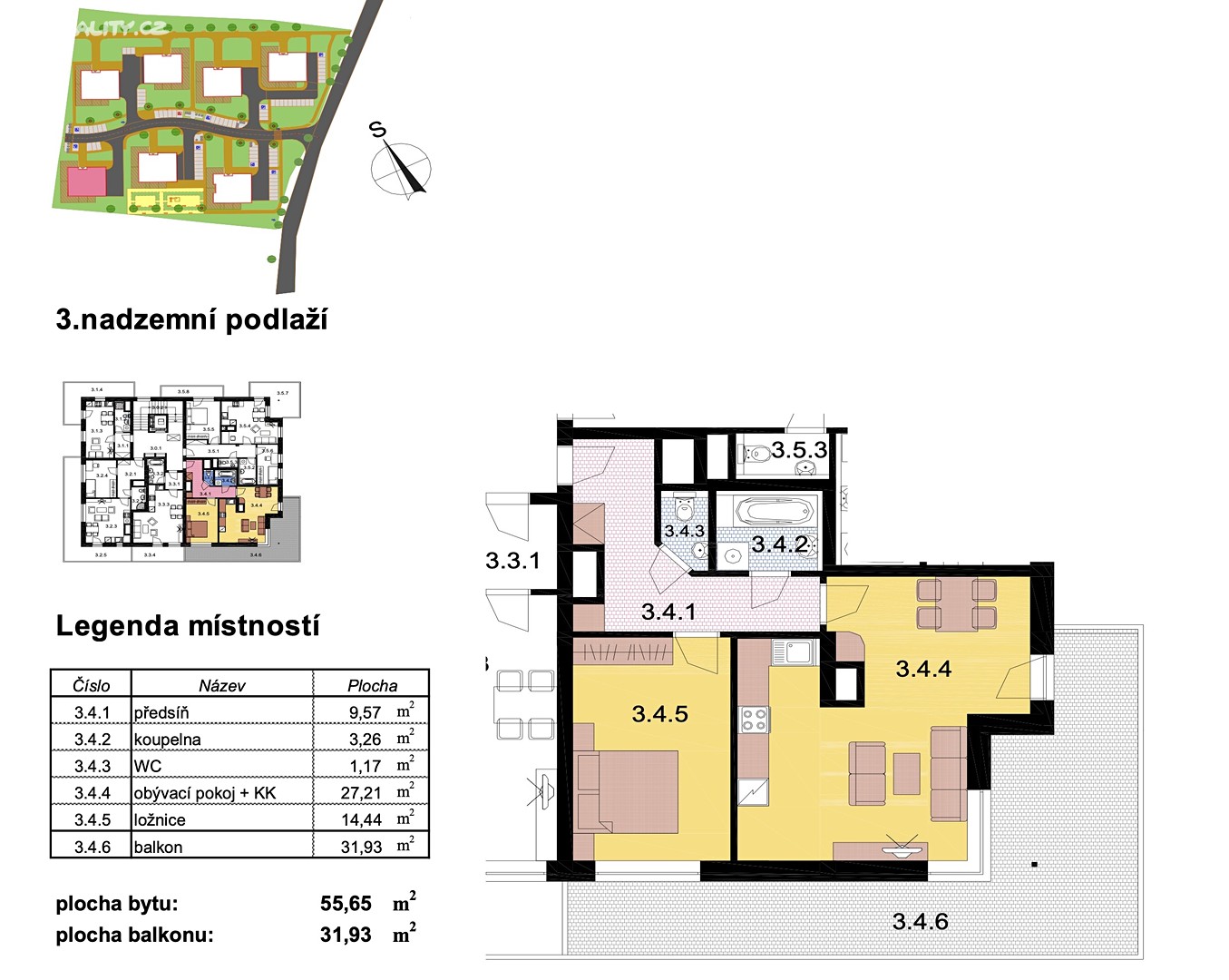 Pronájem bytu 2+kk 56 m², Čeladná, okres Frýdek-Místek