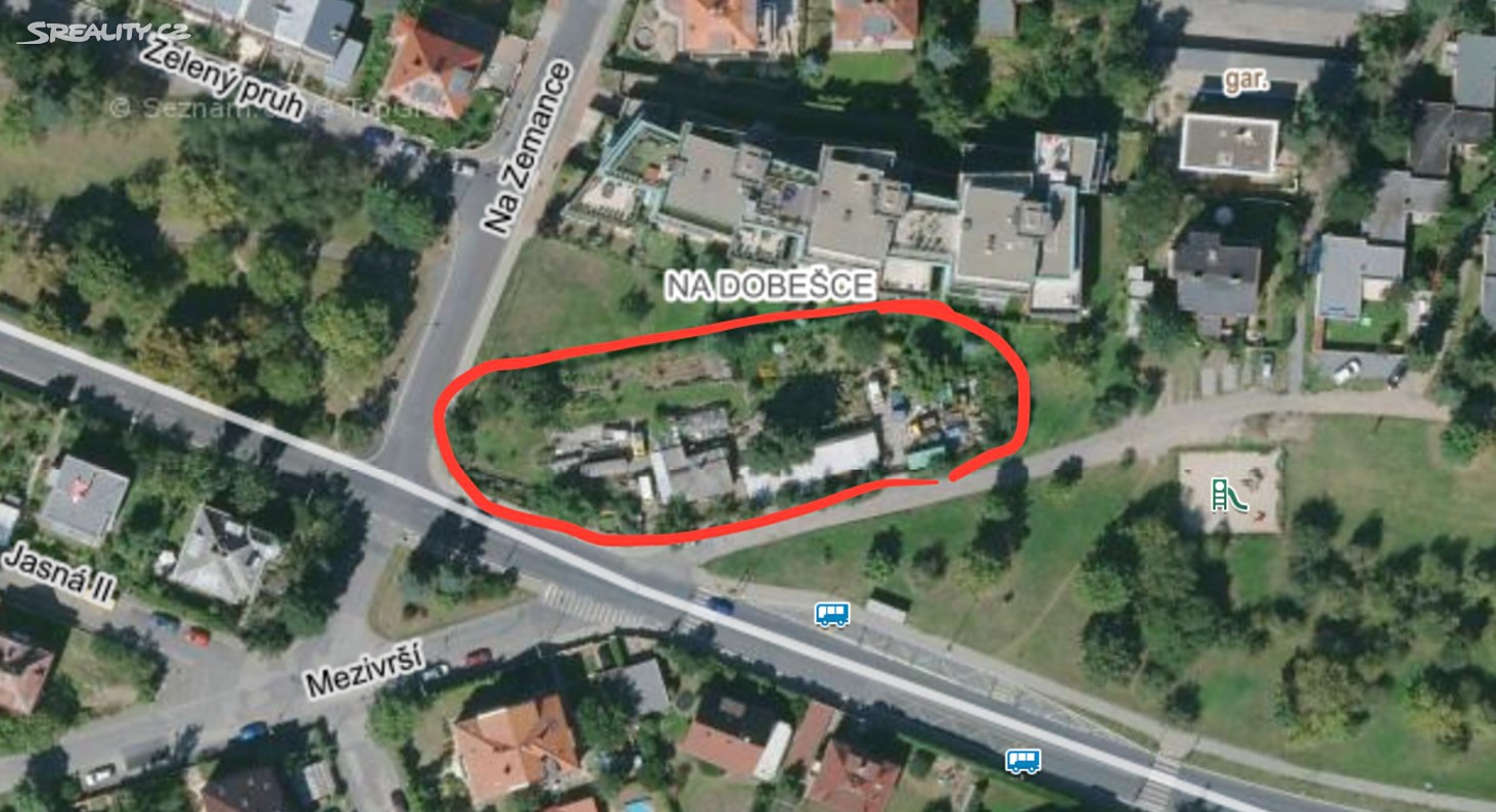 Prodej  zahrady 2 240 m², Na Zemance, Praha 4 - Braník