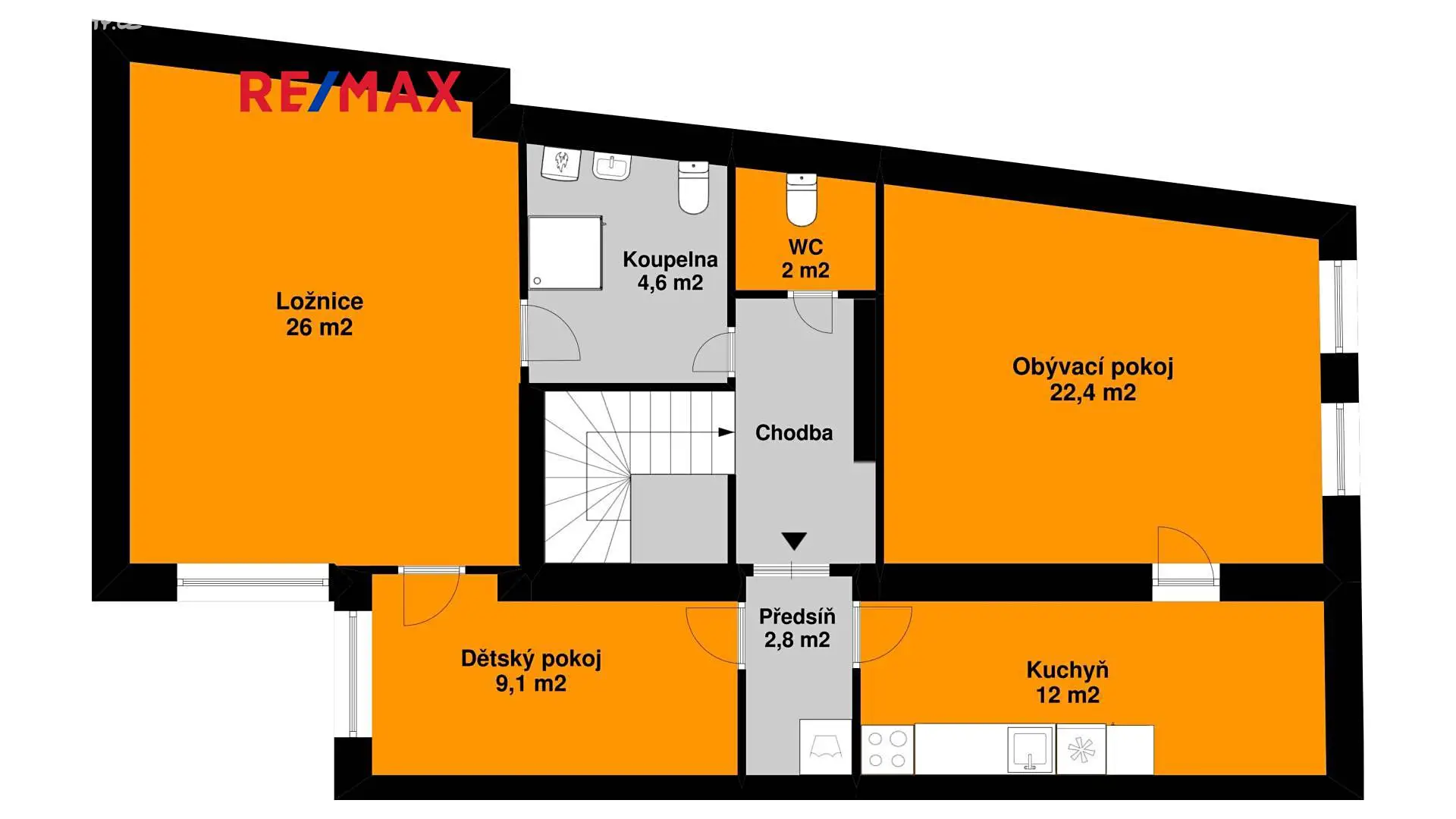 Pronájem bytu 3+1 80 m², Dlouhá třída, Nymburk