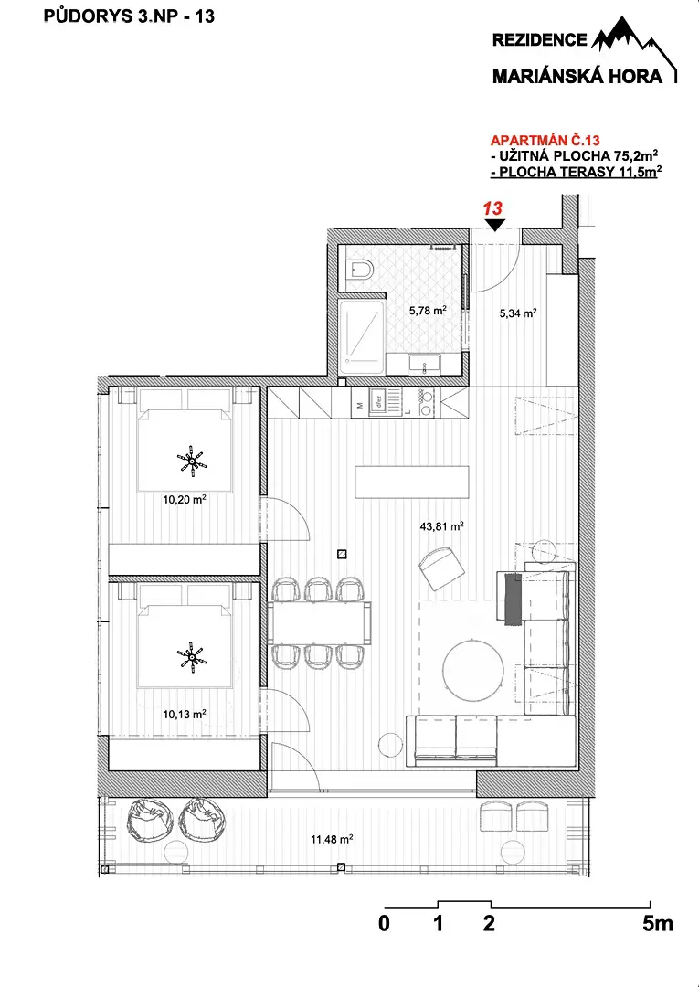 Prodej bytu 3+kk 75 m², Albrechtice v Jizerských horách - Mariánská Hora, okres Jablonec nad Nisou