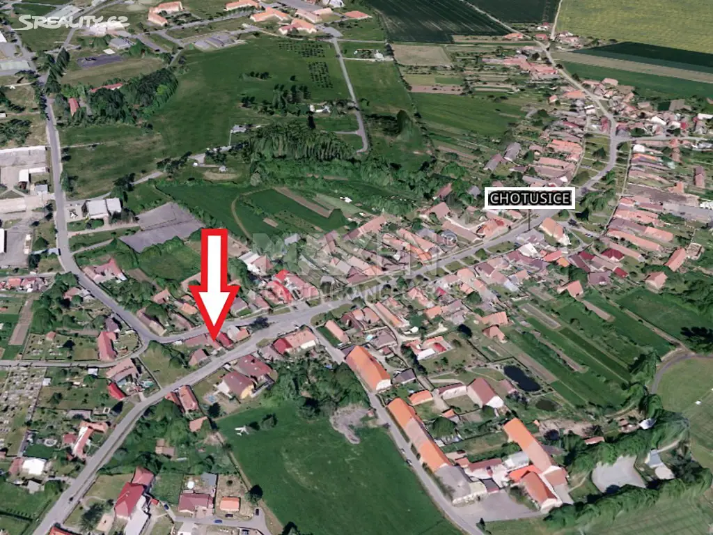 Prodej  stavebního pozemku 218 m², Chotusice, okres Kutná Hora