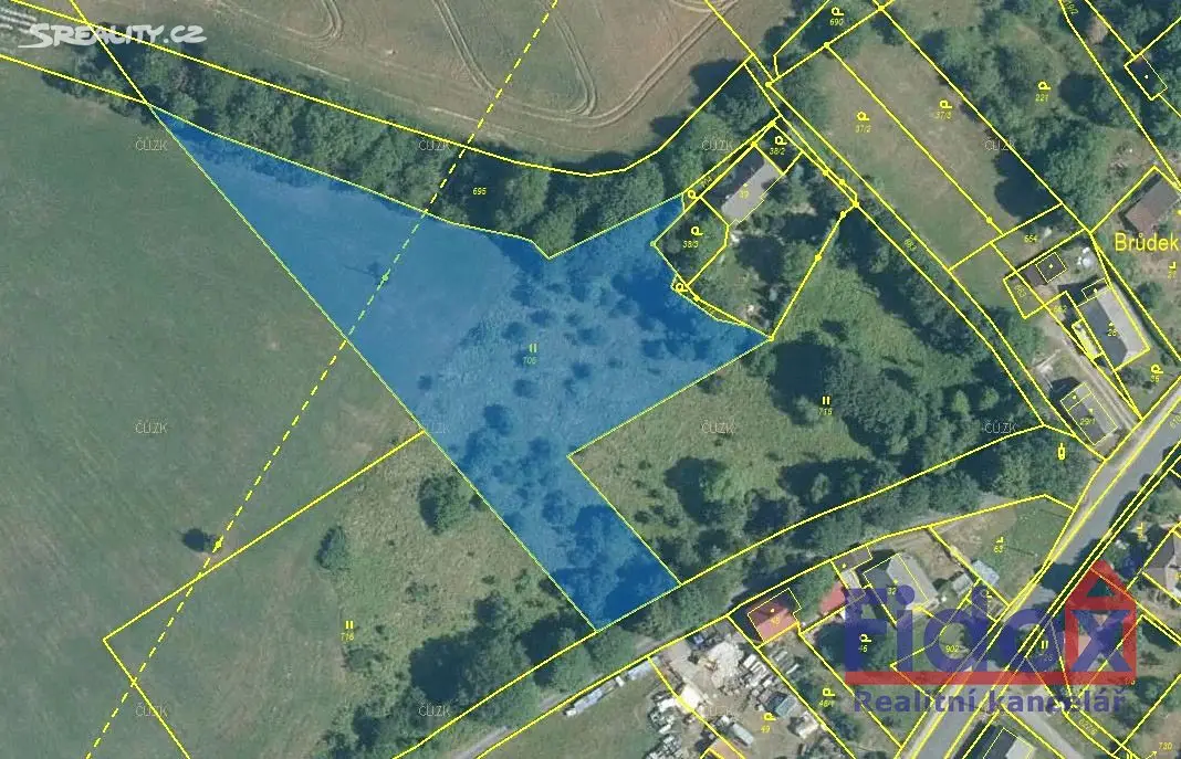 Prodej  stavebního pozemku 909 m², Všeruby, okres Domažlice
