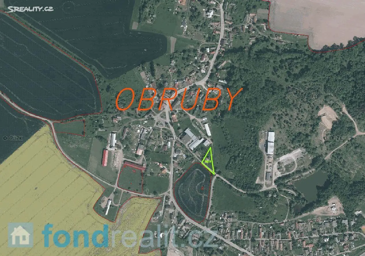 Prodej  zahrady 1 377 m², Obruby, okres Mladá Boleslav