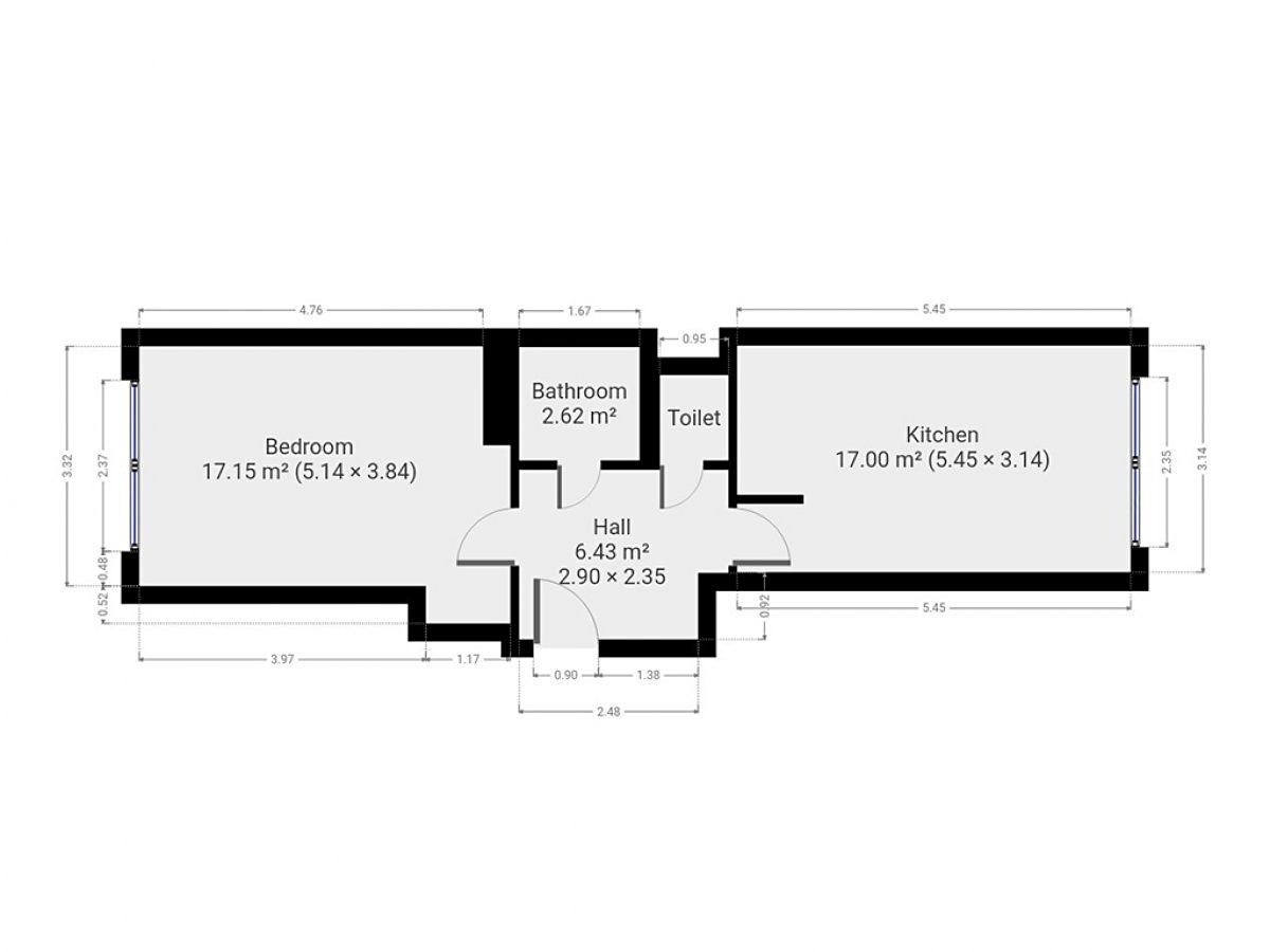 Pronájem bytu 2+kk 46 m², Mezipolí, Praha 4 - Michle