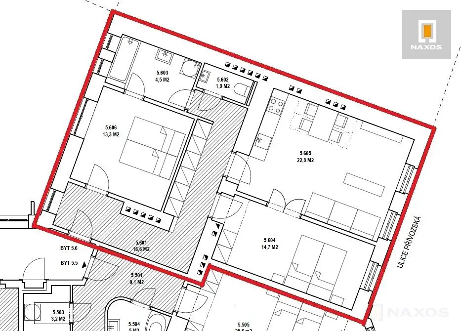 Pronájem bytu 3+kk 74 m², Jiráskovo náměstí, Ostrava - Moravská Ostrava