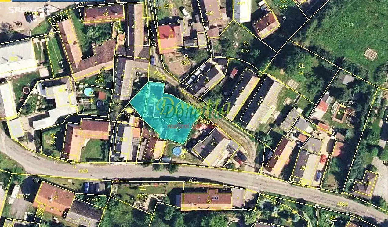 Prodej  stavebního pozemku 458 m², Hořiněves, okres Hradec Králové