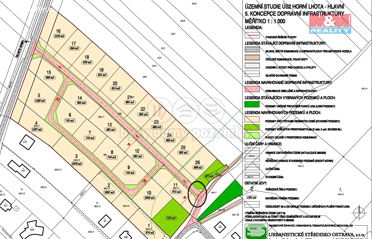 Prodej  stavebního pozemku 11 700 m², Horní Lhota, okres Ostrava-město