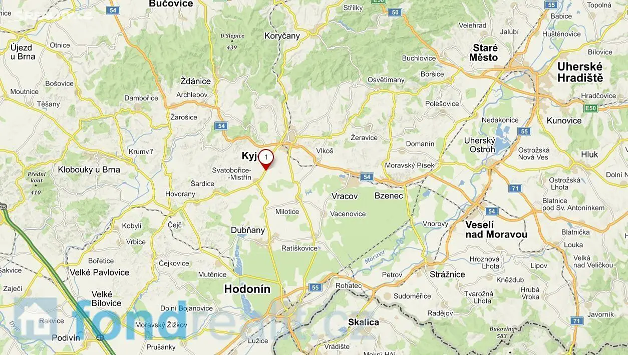 Prodej  pole 4 524 m², Svatobořice-Mistřín, okres Hodonín