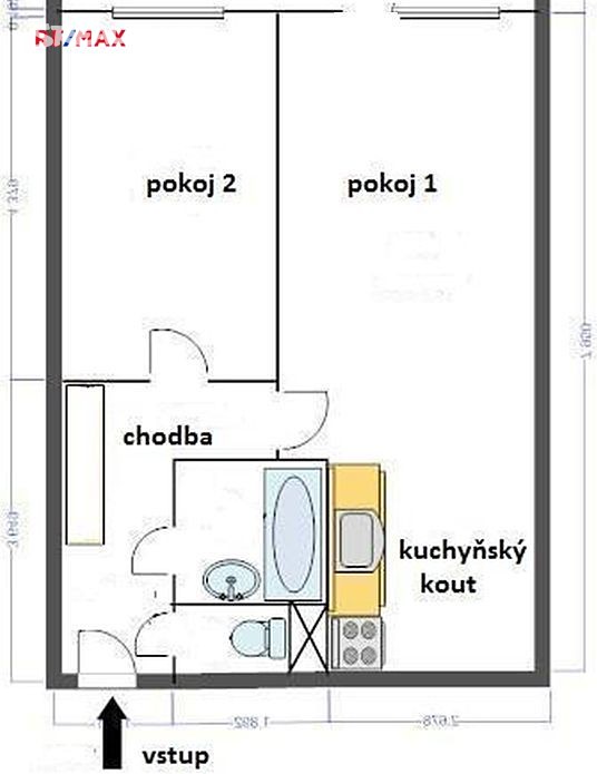Pronájem bytu 2+kk 44 m², Heranova, Praha 5 - Stodůlky