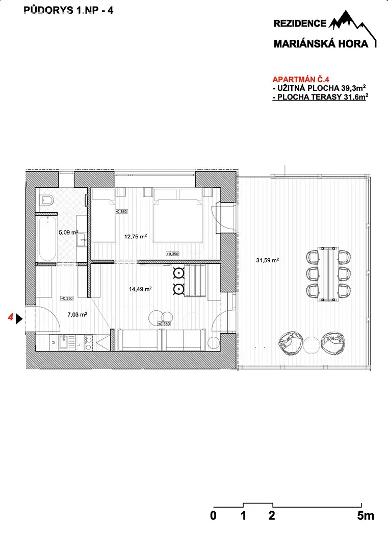 Prodej bytu 2+kk 71 m², Albrechtice v Jizerských horách - Mariánská Hora, okres Jablonec nad Nisou
