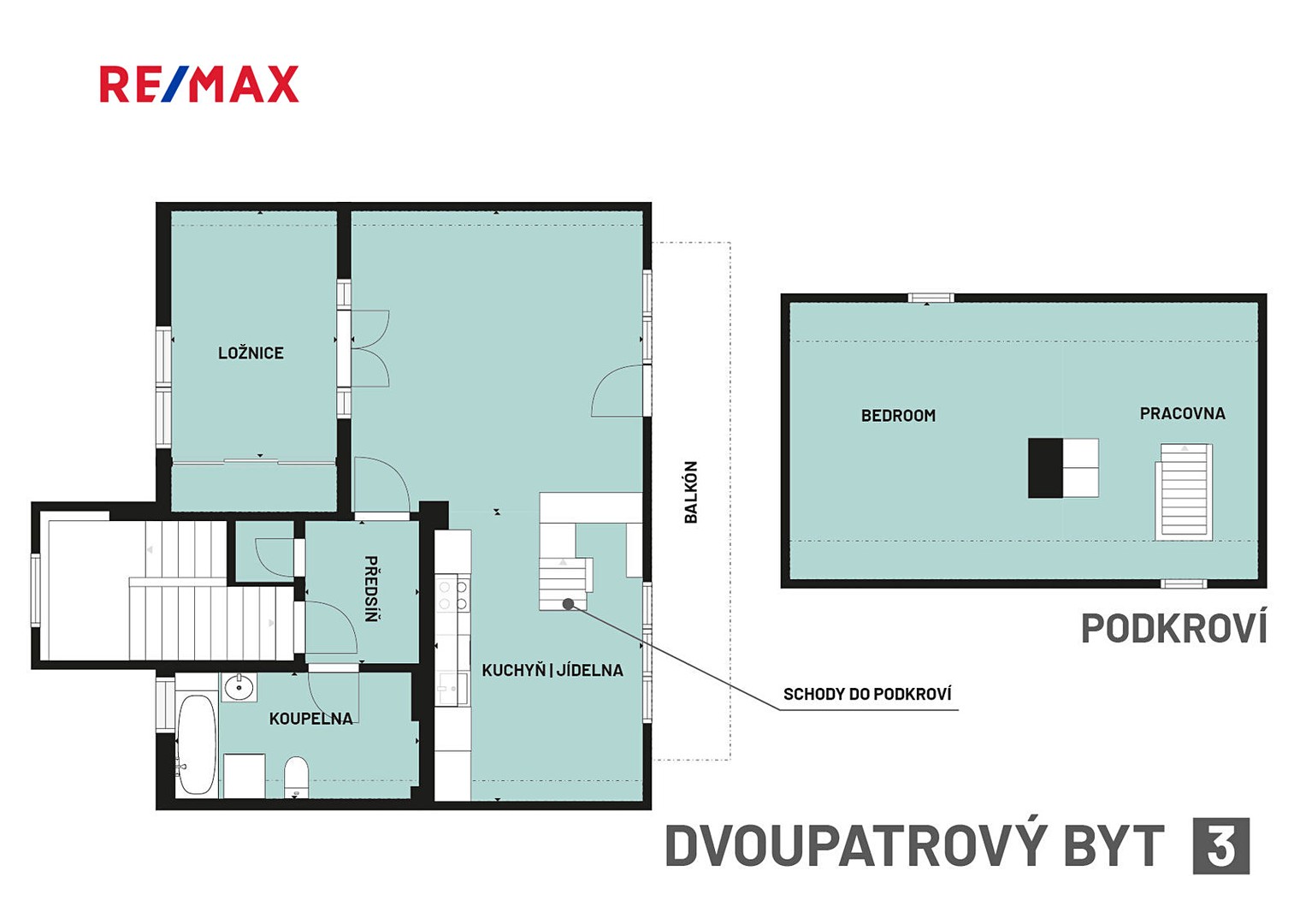 Prodej bytu 3+1 91 m² (Mezonet), Mánesova, Karlovy Vary - Drahovice