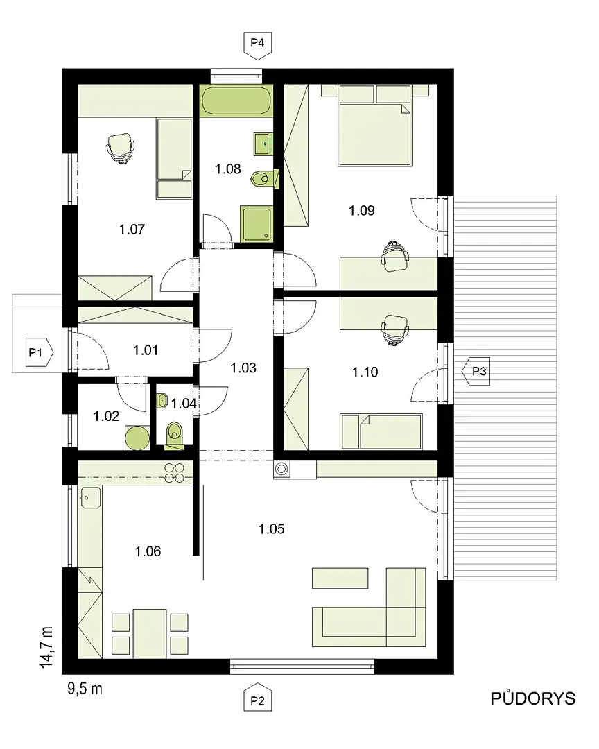 Prodej  rodinného domu 114 m², pozemek 855 m², Klešice, okres Chrudim