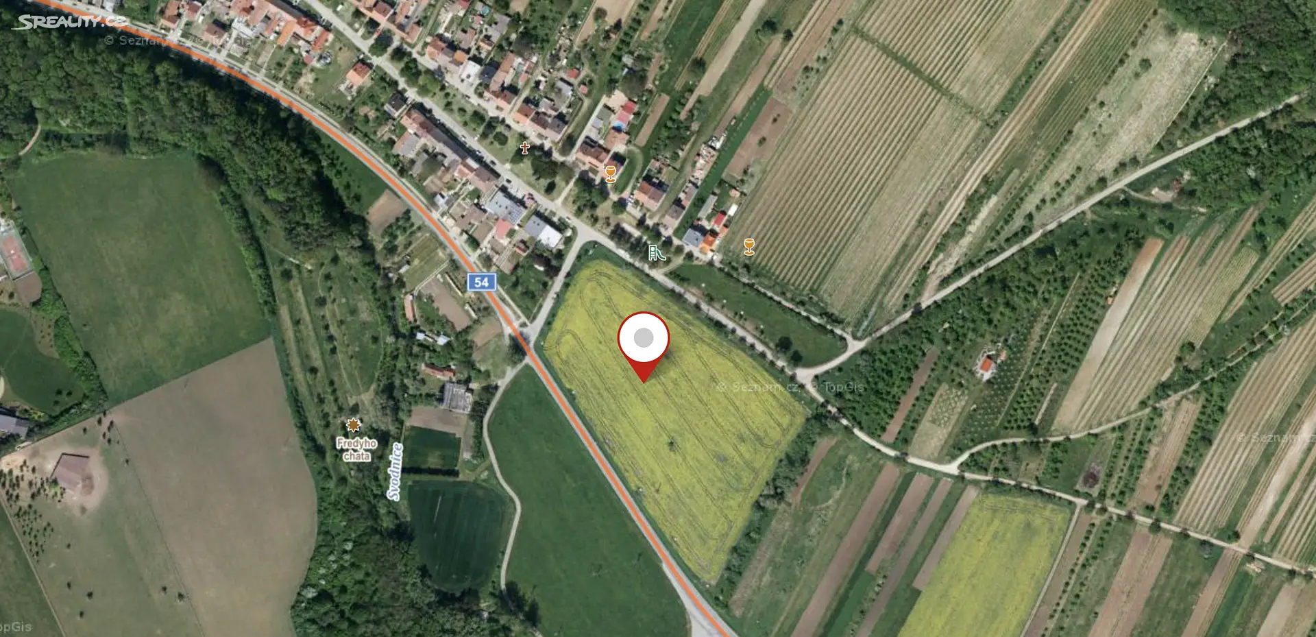 Prodej  stavebního pozemku 820 m², Blatnice pod Svatým Antonínkem, okres Hodonín