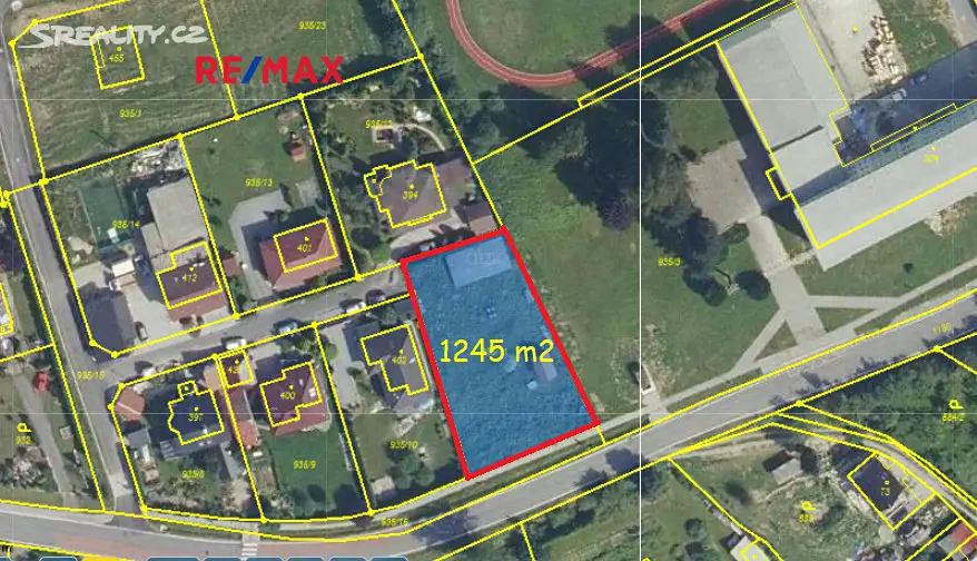 Prodej  stavebního pozemku 1 245 m², Hrabišín, okres Šumperk