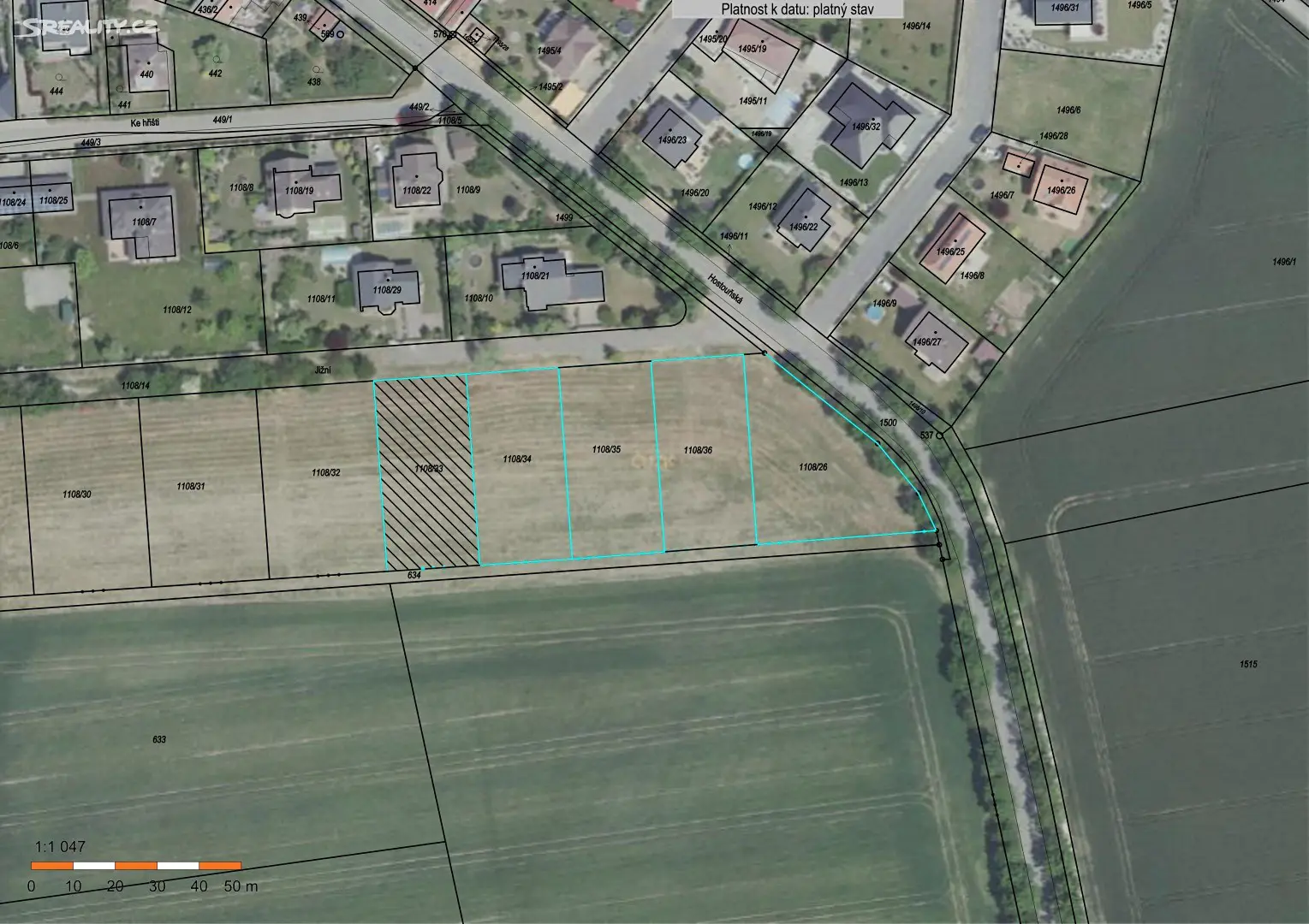 Prodej  stavebního pozemku 1 000 m², Hřebeč, okres Kladno