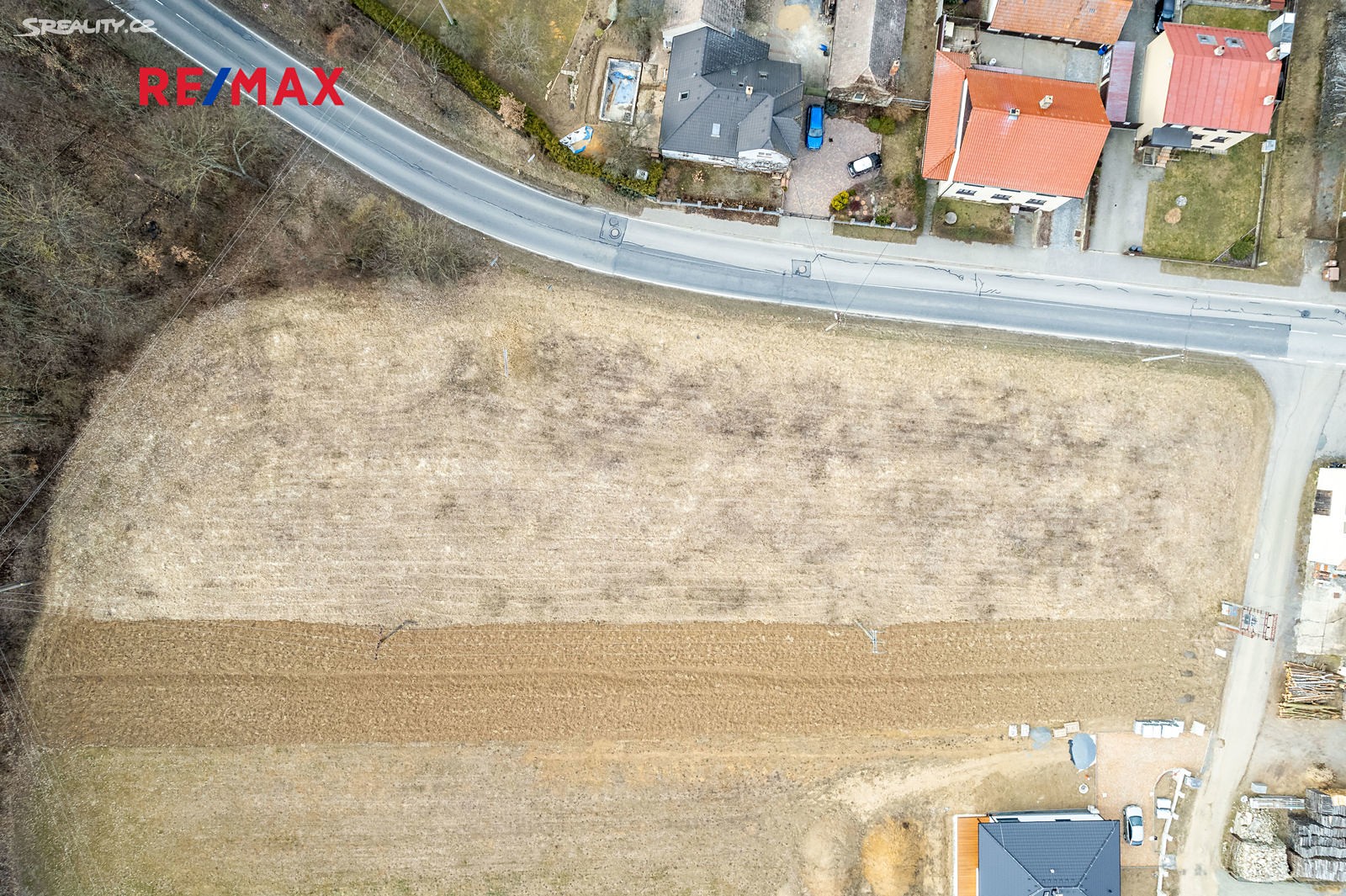 Prodej  stavebního pozemku 3 987 m², Jinošov, okres Třebíč